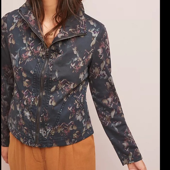 Anthropologie Marrakech Walsh Jacket Brown Motif Size S - Picture 2 of 6